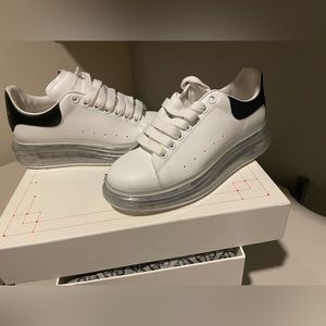 Alexander McQueen oversized gel sole sneaker.